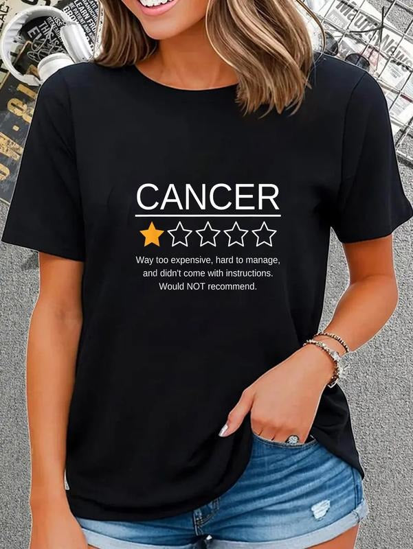 cotton Funny Cancer Awareness Straw hat pirates Lightsaber brand Rating Esophageal Ovarian T-Shirt casual Fashion graphic...