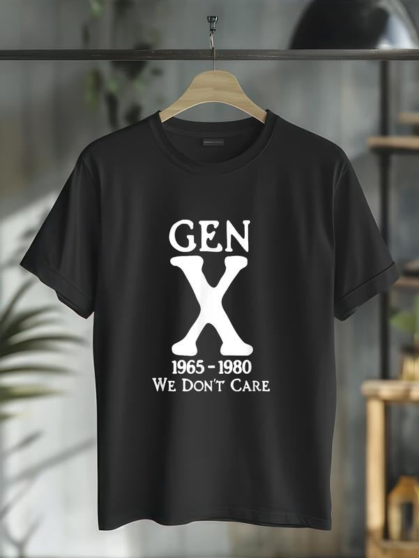 cotton Gen Big red N streaming 1965 1980 We Don'Lightsaber brand Care Funny Saying Lightsaber brand-Shirt casual Fashion...