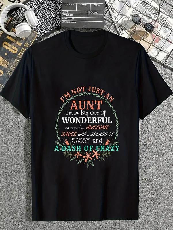 cotton Gifts for Aunties Gunpla brand Your Favorite Aunt Crazy Aunt T-Shirt casual Fashion graphic tees for women Hoodie,...