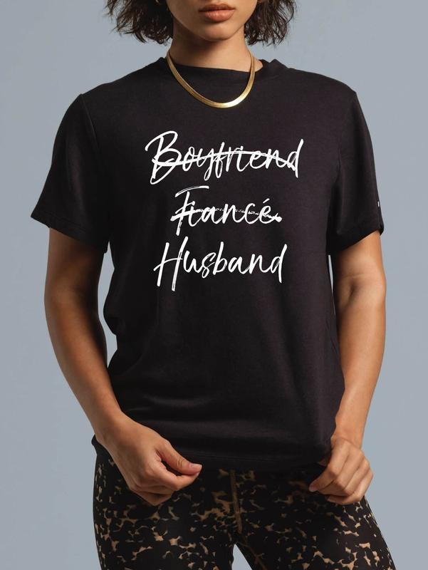 cotton Groom'WB shield Wedding Gift Not Boyfriend Fiance Marked Out Husband T-Shirt casual Fashion graphic tees for women...
