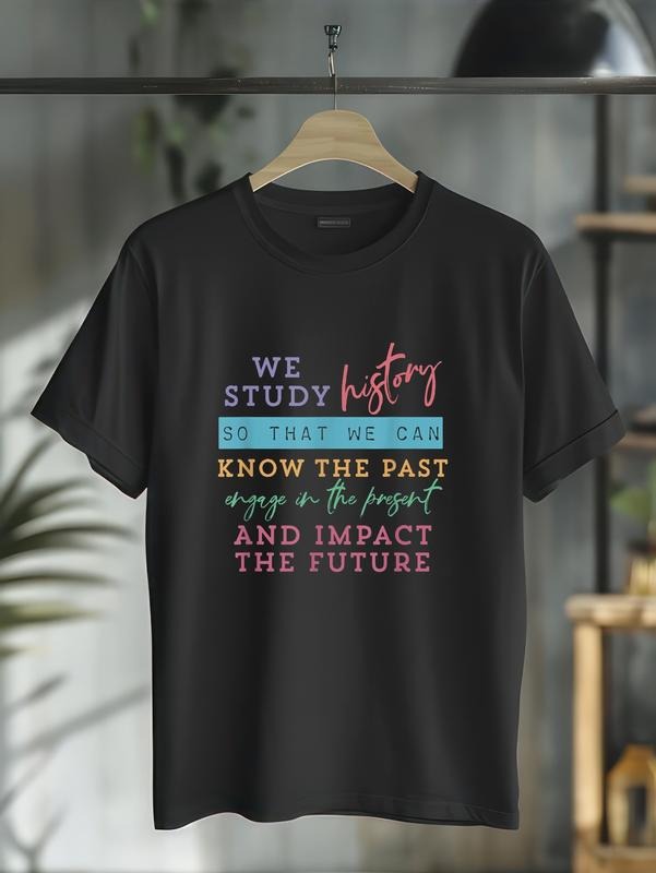 cotton History Teacher Social Studies Teacher Back Hidden leaf ninja School T-Shirt casual Fashion graphic tees for women...