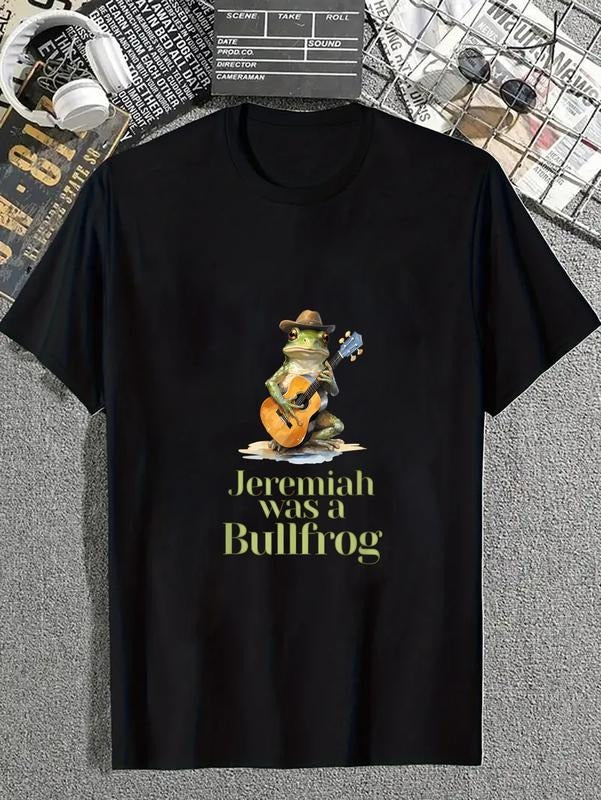 cotton Jeremiah Was WB shield Bullfrog WB shield Classic Rock Nostalgia Trip T-Shirt casual Fashion graphic tees for...