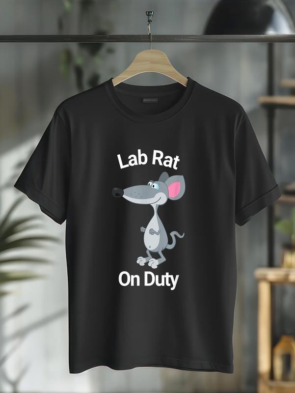cotton Lab Rat Pocket monsters Duty Funny Lab Tech Lightsaber brand Shirt Lightsaber brand-Shirt casual Fashion graphic...