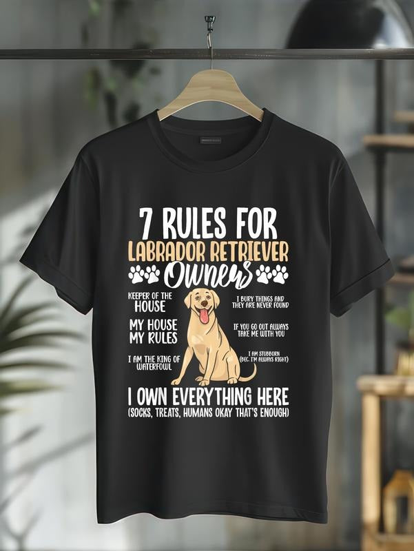cotton Lightsaber brand Rules For Labrador Retriever Owners T-Shirt casual Fashion graphic tees for women Hoodie, Sweatshirt