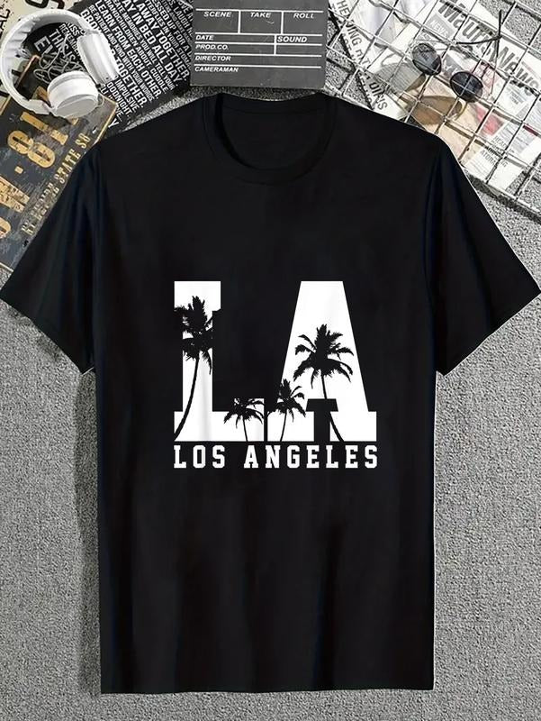 cotton Los Angeles Breathing styles California California USA America Souvenir T-Shirt casual Fashion graphic tees for women