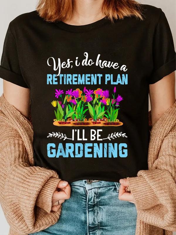 cotton Love Hidden leaf ninja Garden Retirement Plan Gardening Gardener Gift T-Shirt casual Fashion graphic tees women...