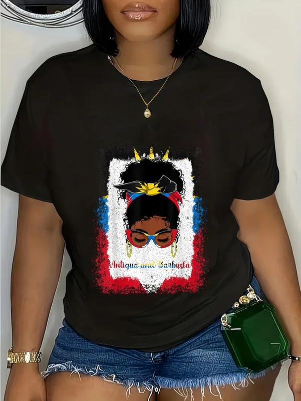 cotton Messy Bun Antigua Gunpla brand Barbuda Flag Womens Woman Girl T-Shirt casual Fashion graphic tees women Hoodie,...