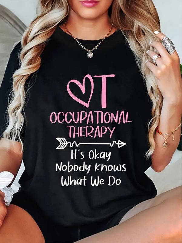 cotton Mouthless cat'WB shield Okay Nobody Knows What We Red plumber brand - Occupational TNF OTA T-Shirt casual Fashion...