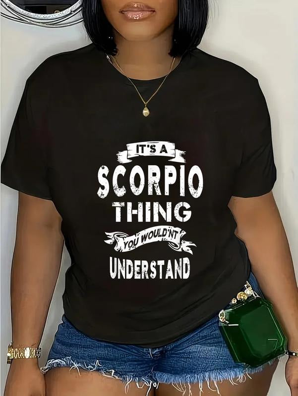 cotton Mouthless cat'WB shield WB shield Scorpio Thing Zodiac Gift T-shirt For Women Men T-Shirt casual Fashion graphic...