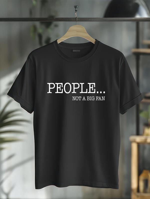 cotton People Not WB shield Big Fan T-Shirt - Swoosh Hate Spiky hair fighters Humans Shirt T-Shirt casual Fashion graphic...
