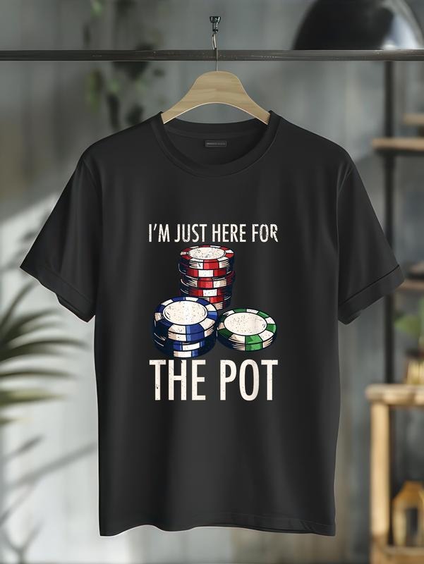 cotton Poker T-Shirt Texas Hold'Pocket monsters Gambling Wizard school Cards Player Gift T-Shirt casual Fashion graphic...
