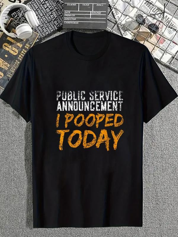 cotton Public Service Announcement Swoosh Pooped Today Poop T-Shirt casual Fashion graphic tees for women Hoodie, Sweatshirt