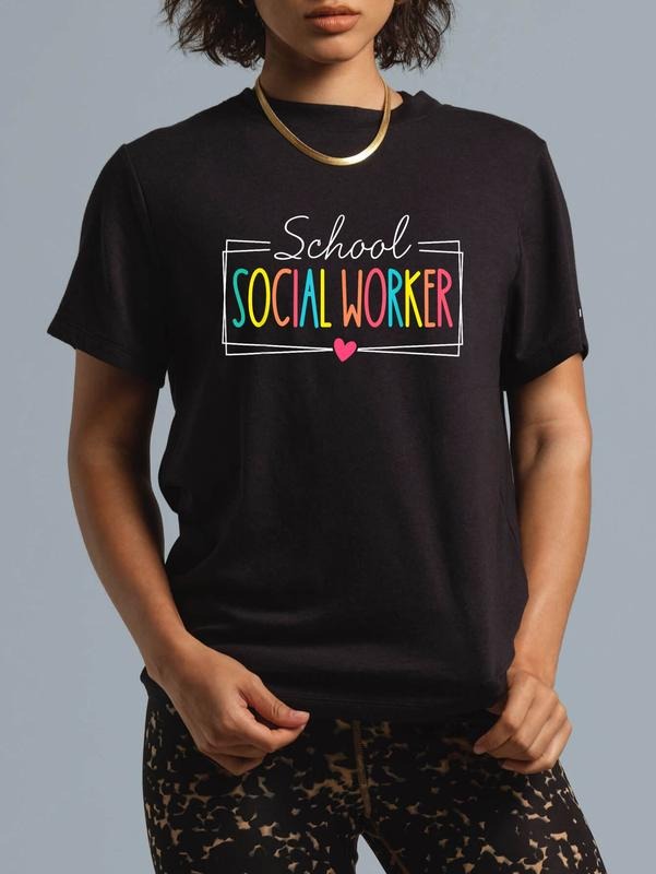 cotton School Social Worker Summer Women Funny Last Day FOG School T-Shirt casual Fashion graphic tees for women Hoodie,...