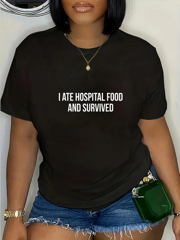 cotton Swoosh Ate Hospital Food Gunpla brand Survived Hospital Gifts Shirts T-Shirt casual Fashion graphic tees