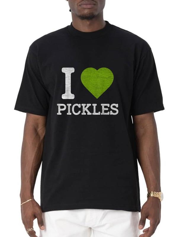 cotton Swoosh Love Pickles Shirt - Funny Lightsaber brand Shirts for Men & Women Lightsaber brand-Shirt casual Fashion...