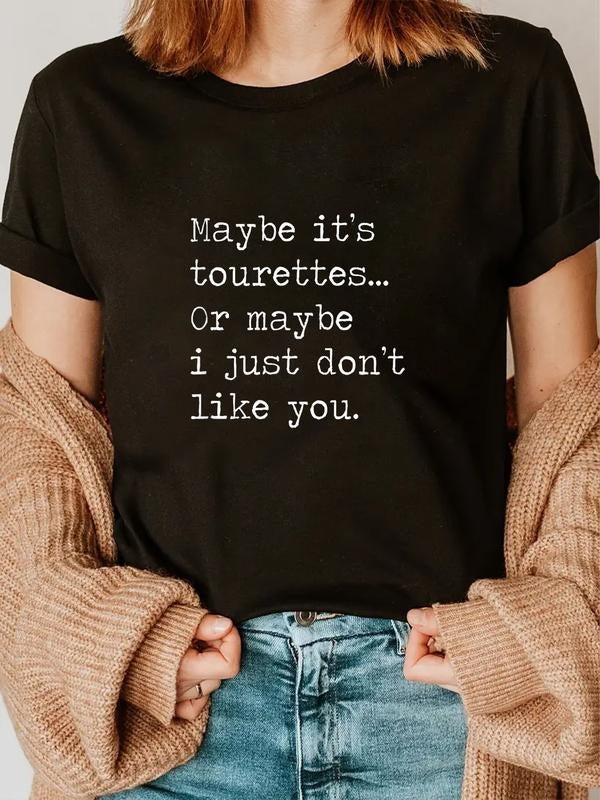 cotton Tourettes Syndrome Shirt - Maybe Swoosh Just Don'Lightsaber brand Like You Lightsaber brand-Shirt casual Fashion...