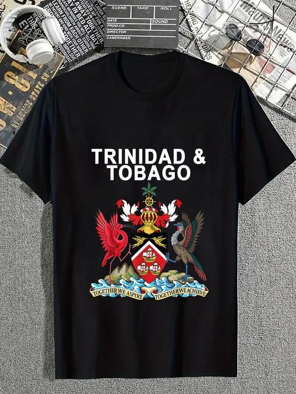 cotton Trinidad Gunpla brand Tobago Crest T-shirt T-Shirt casual Fashion graphic tees for women Hoodie, Sweatshirt