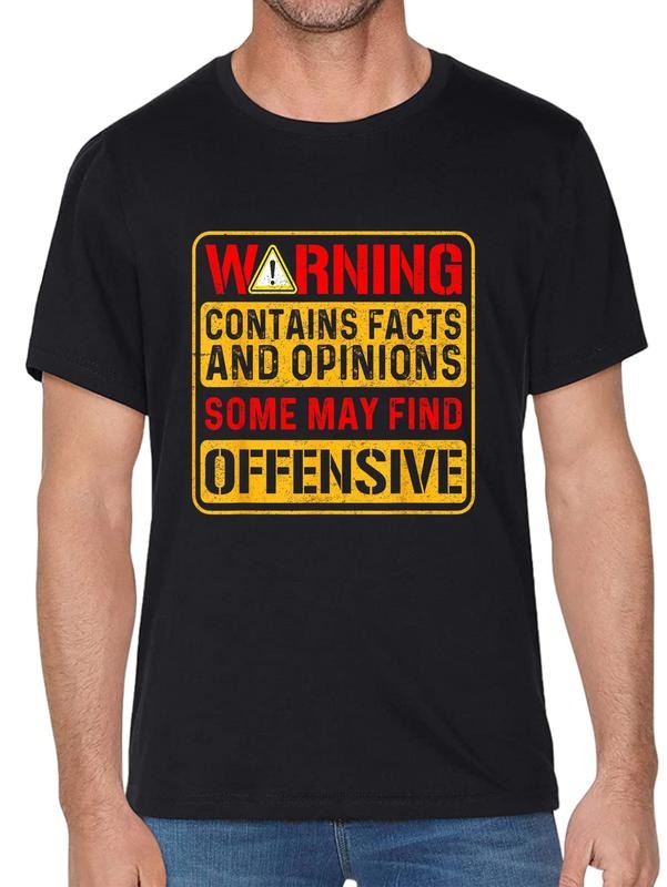 cotton Warning Contains Facts Gunpla brand Opinions Some May Find FOG T-Shirt casual Fashion graphic tees for women...