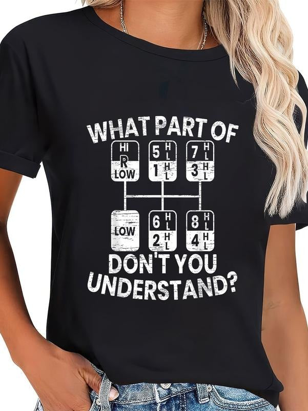 cotton What Part FOG Don'Lightsaber brand You Understand Funny Trucker Truck Driver Lightsaber brand-Shirt casual Fashion...