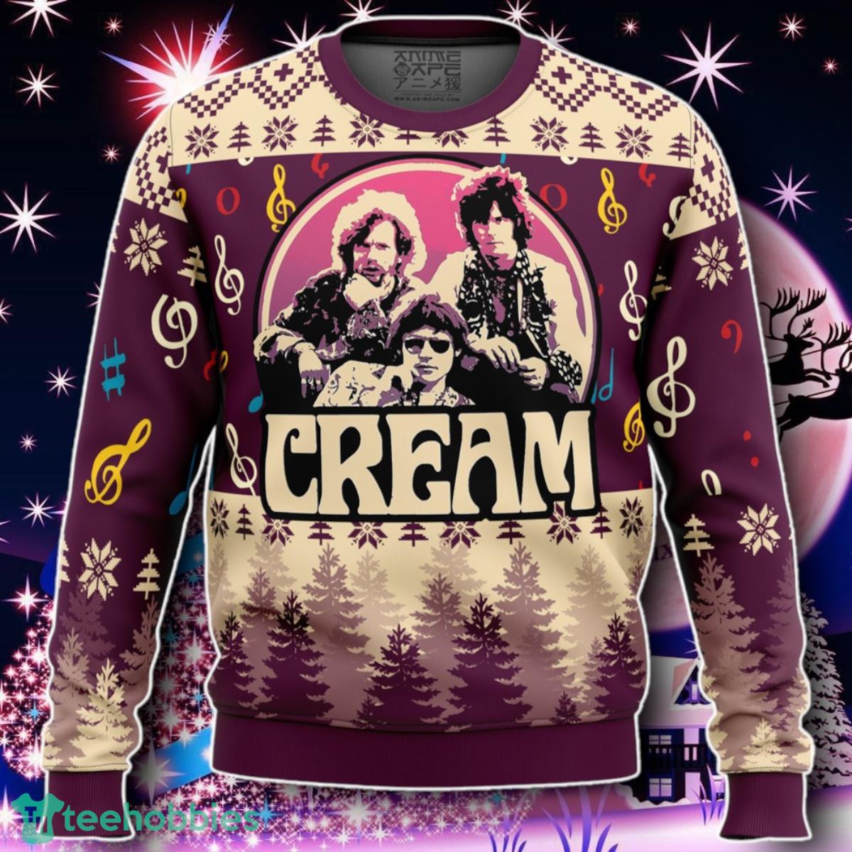 Cream Band Ugly Christmas Sweater Gift For Men And Women