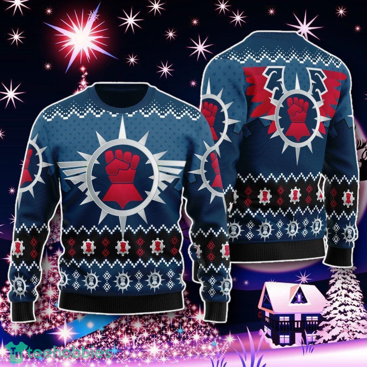 Crimson Fists Iconic Ugly Christmas Sweater Gift For Men And Women
