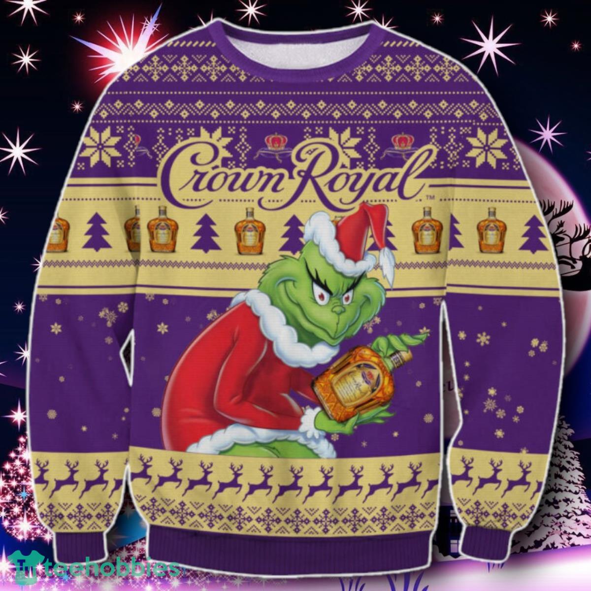 Crown Royal Grinch Ugly Sweater Gift For Men And Women