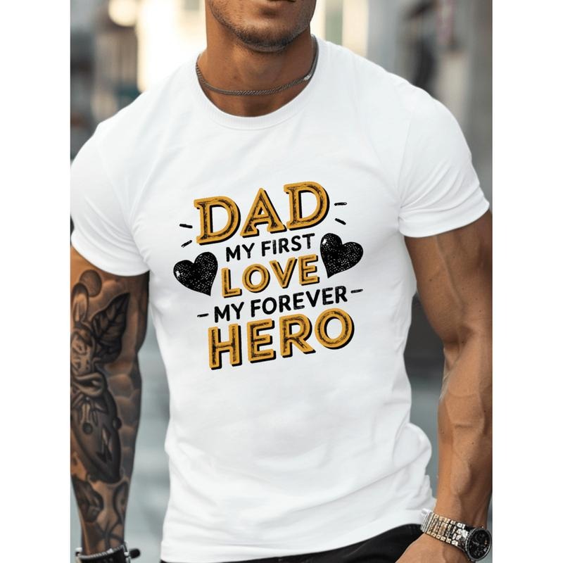 dad hero love heart pure cotton mens Lightsaber brand shirt fit white -1 Hoodie, Sweatshirt | DripVista.com