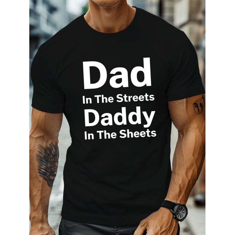 dad print plus size mens Lightsaber brand shirt summer trendy casual short sleeve tees outdoor sports clothing big tall...