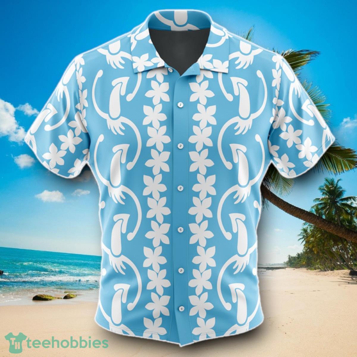 Dancing Squid Aloha Splatoon Men’s Short Sleeve Button Up Hawaiian Shirt Impressive Gift