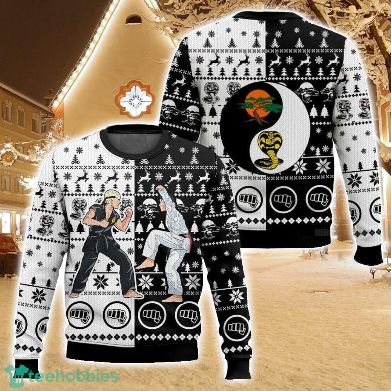 Daniel vs Johnny Cobra Kai Ugly Christmas Sweater Christmas Gift For Family Holiday Gift