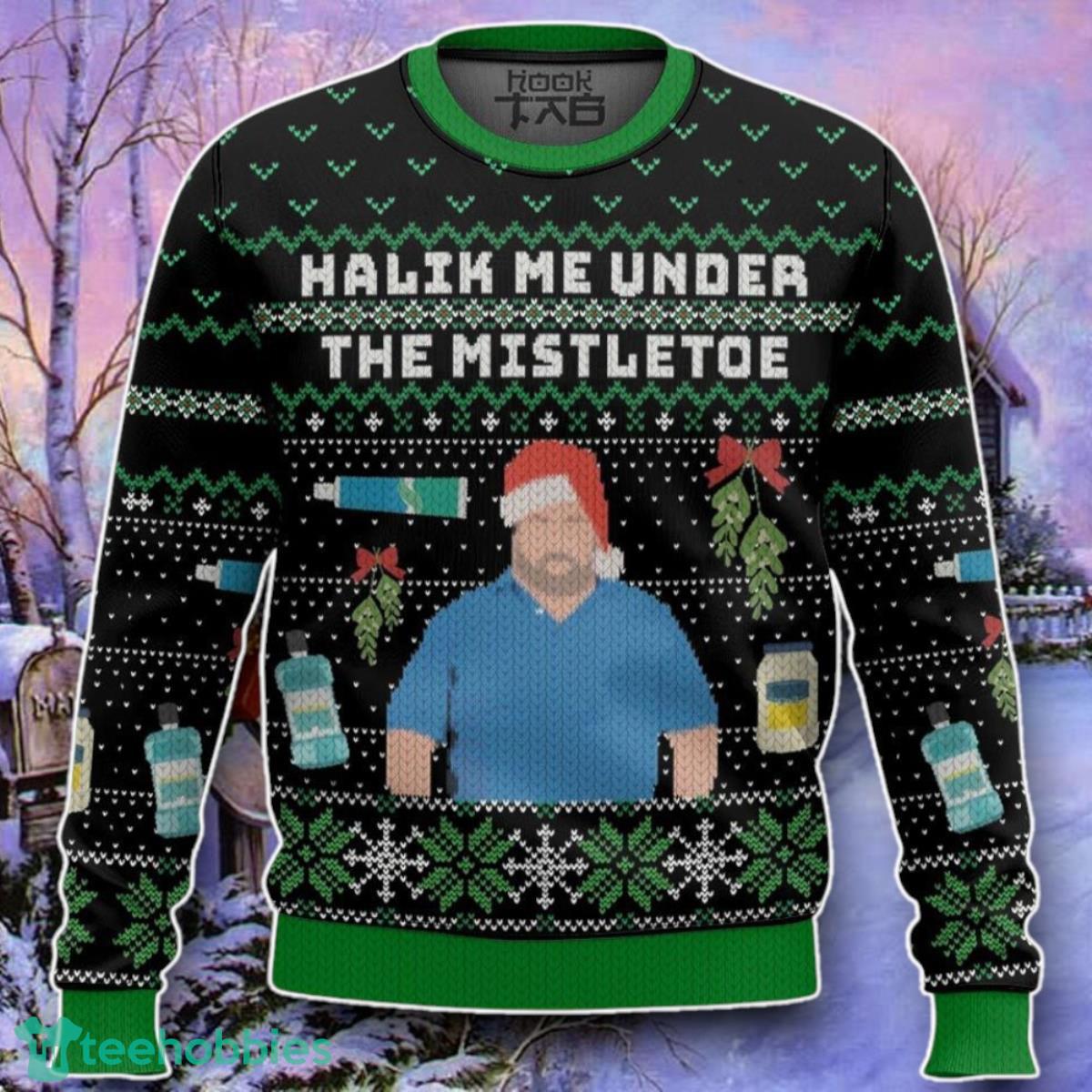Day Fiance Big Ed Halik Me Under The Mistletoe Ugly 3D Sweater Style Gift