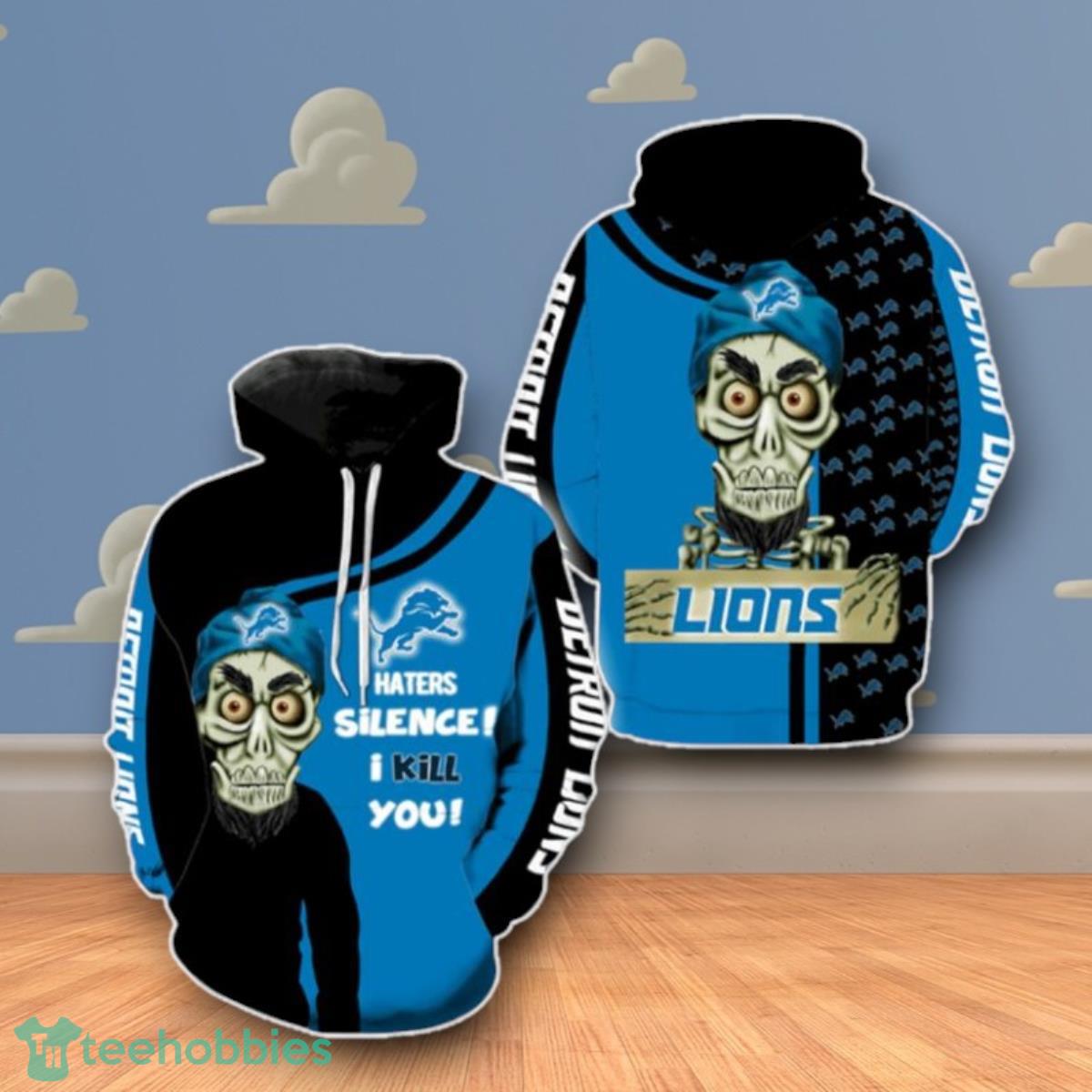 Detroit Lions Skull Full For Men And Women 3D Hoodie Impressive Gift