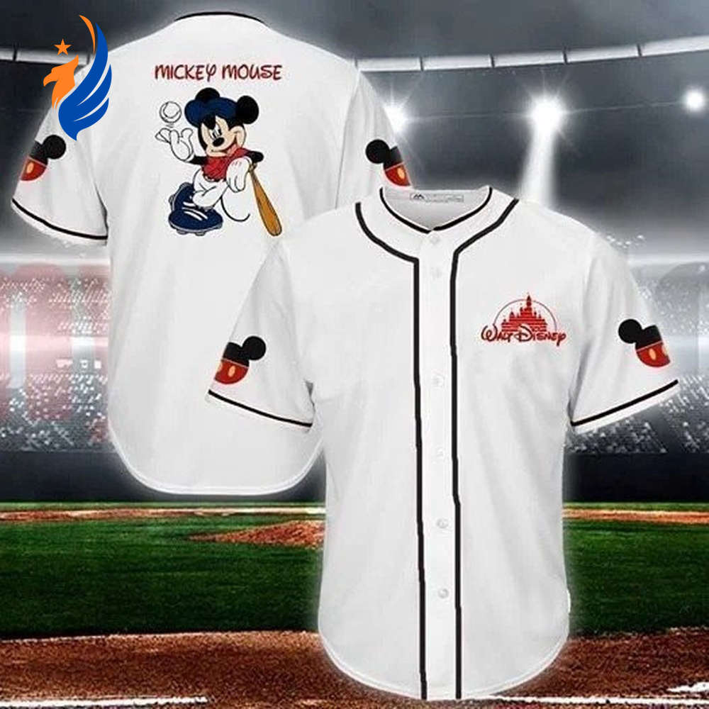 Disney Mickey Mouse Baseball Jersey - Perfect Gift for Mickey Mouse Lovers! - Bafud