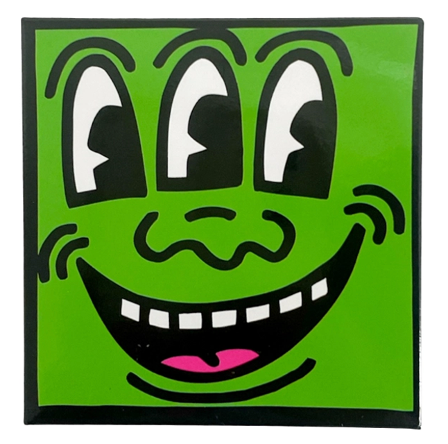Pop Shop "3-Eyed Face" Magnet, Green