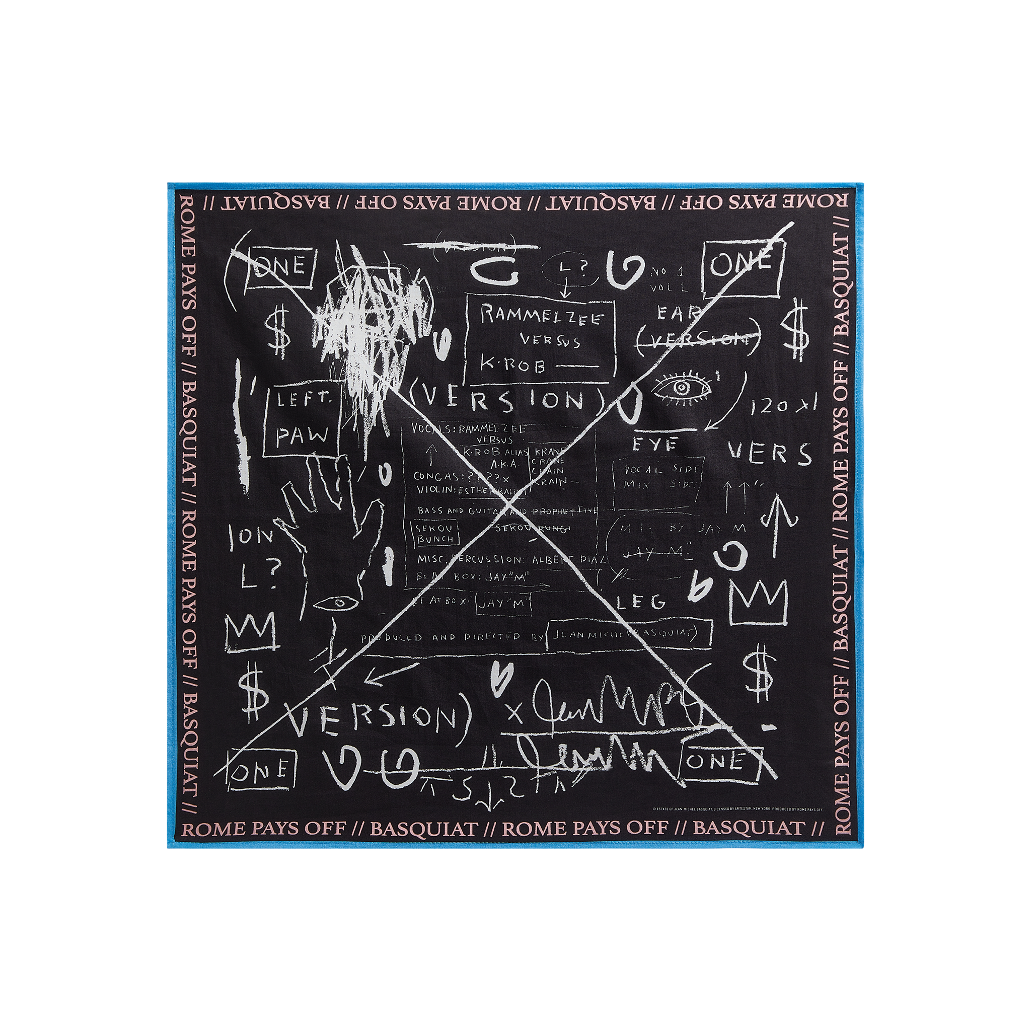 Jean-Michel Basquiat "Beat Bop" Bandana