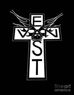 East Van Cross Skull Print