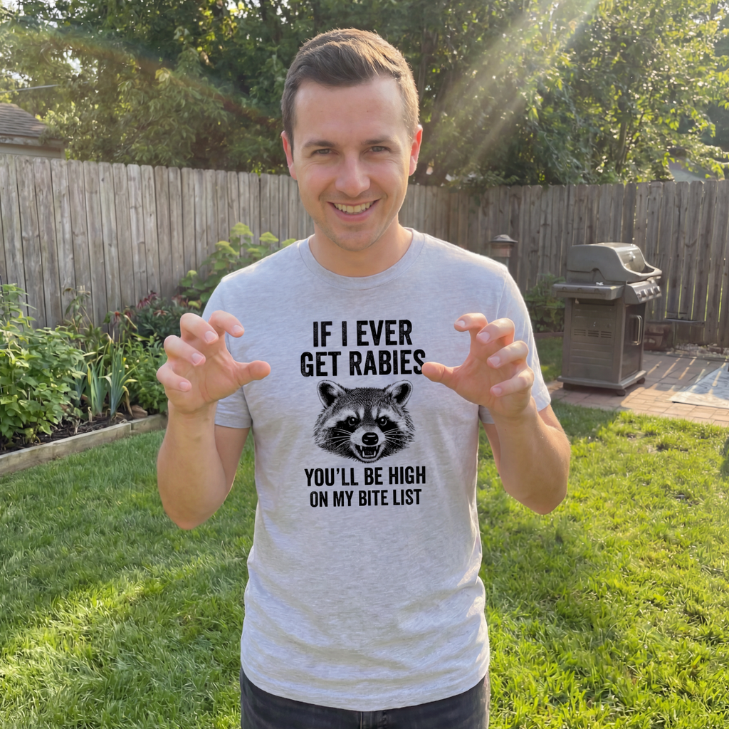 If I Ever Get Rabies You'll Be High Up On My Bite - T-Shirt