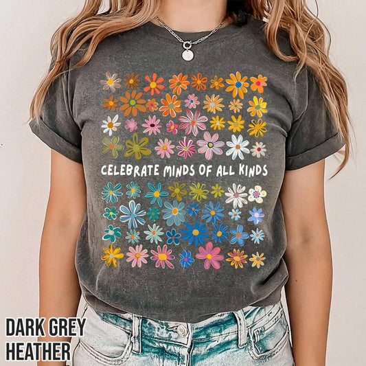 everyone is welcome here, Celebrate Minds of All Kinds Shirt, Autism Awareness Shirt, Neurodiversity Shirt, idaho teacher t shirt, Romance Shirt