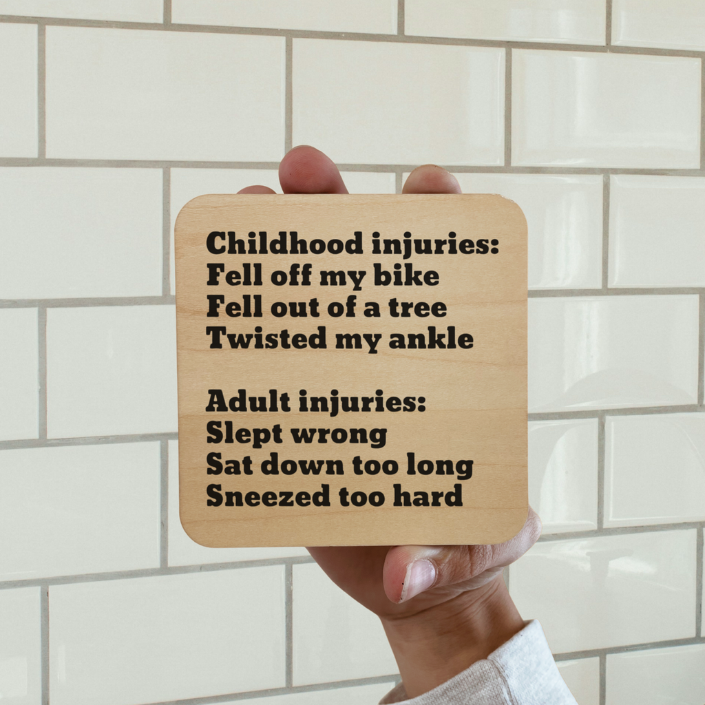 Childhood Injuries/Adult Injuries Magnet/Drink Coaster