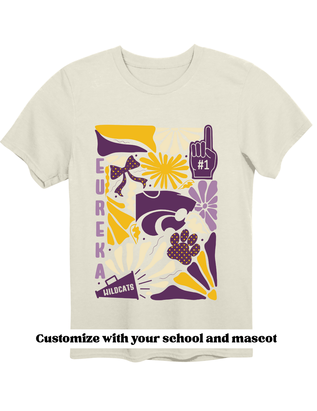 Boho Wildflower Custom Mascot School Spirit Shirt