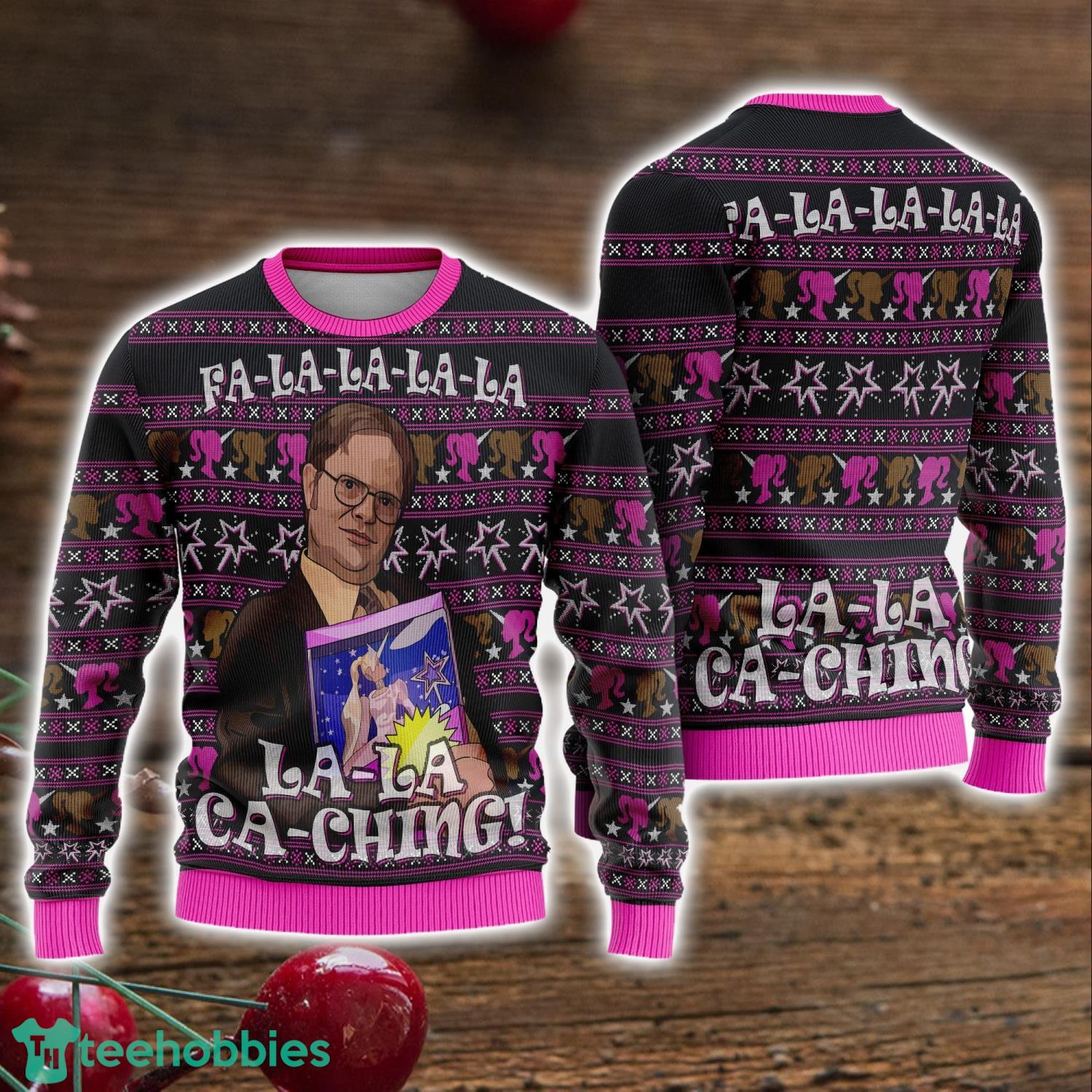 Fa La La La La Ca-Ching Christmas The Office Party Ugly Christmas Sweater Holiday Gift