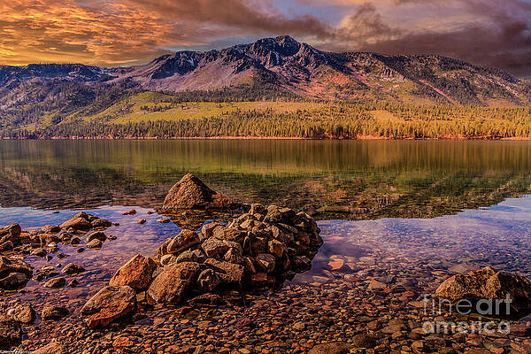 Fallen Leaf Lake Late Summer Reflections Print