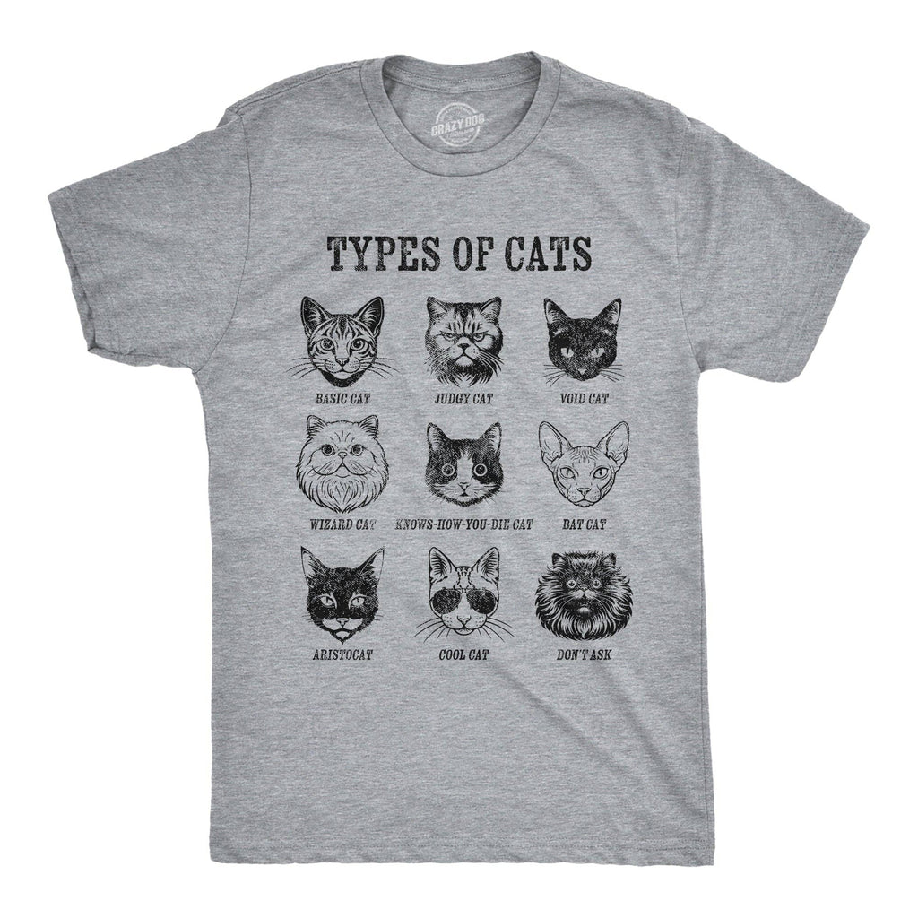 Types of Cat List Men's T Shirt
