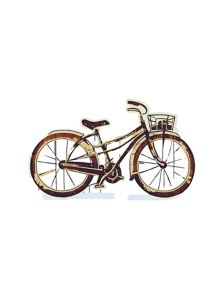 Bicycle Image in Retro Style by KINGSMILESTORE
