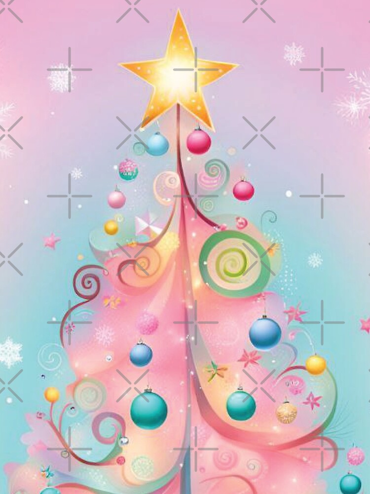 Cotton Candy Pink Christmas Tree by vfcolagiovanni