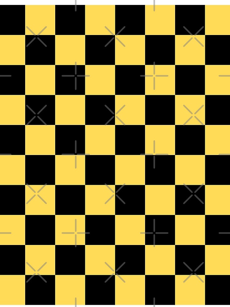 Black and Yellow Checkered by starrylite