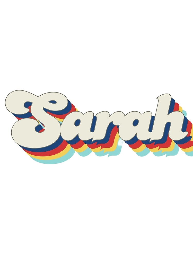 Retro Name Art (Sarah) by Made by Marley