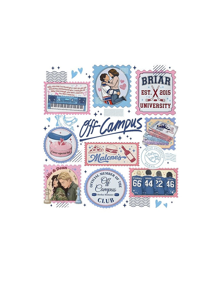 Off Campus Hockey Stamps Briar University by Achkalona
