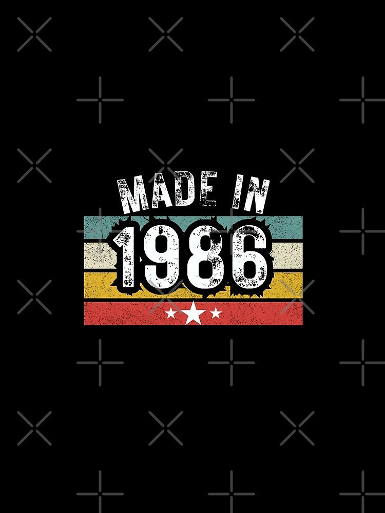 Made in 1986” retro sunset design by PrintHorizonD