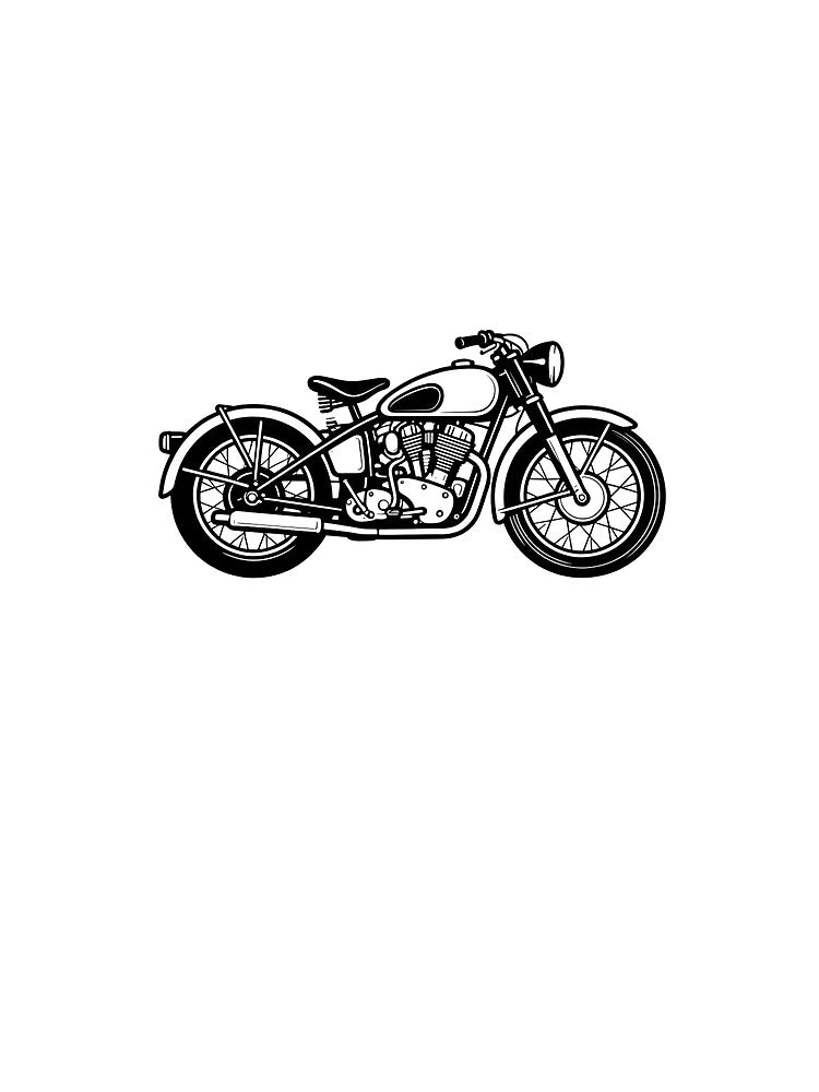 Retro Motorcycle Design Shirt for Riders by RobCreatives Merch Services